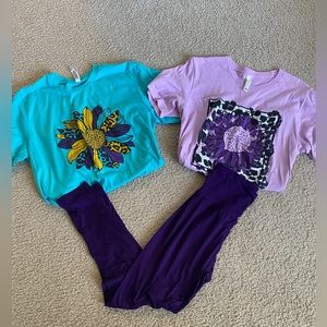 Women’s shirts/leggings combo size L
